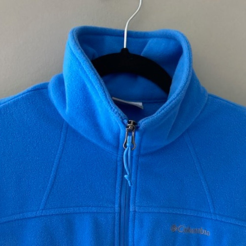 Columbia Fleece Full Zip Jacket Turquoise M